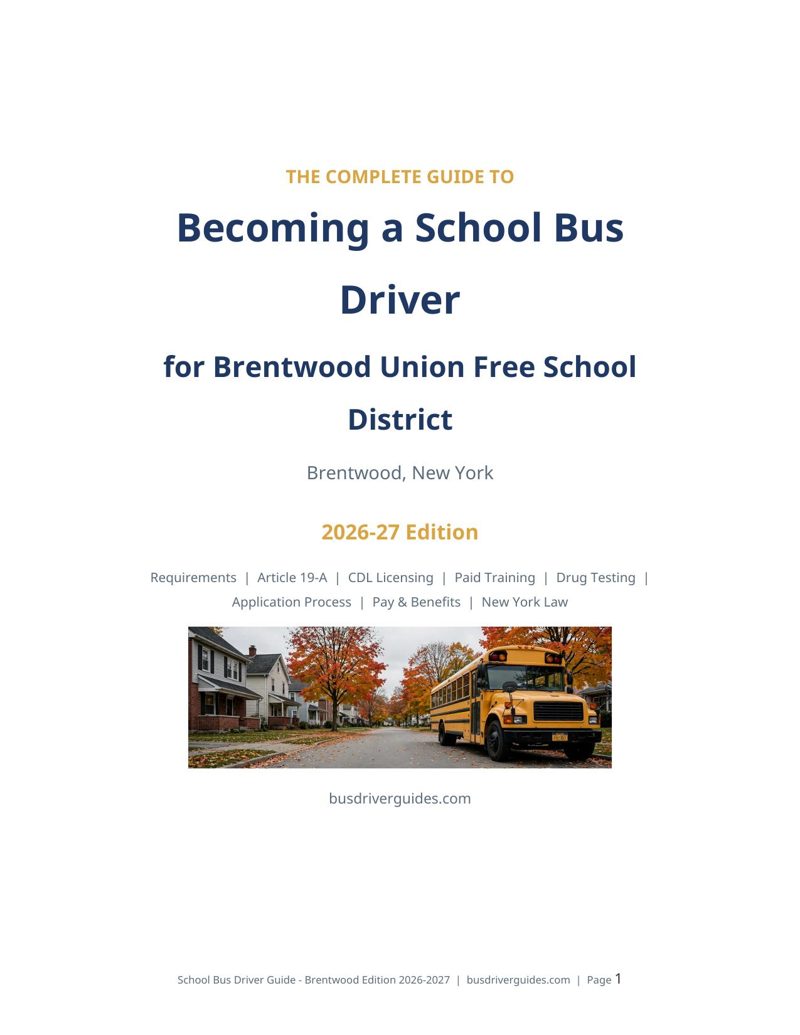Brentwood UFSD School Bus Driver Guide cover