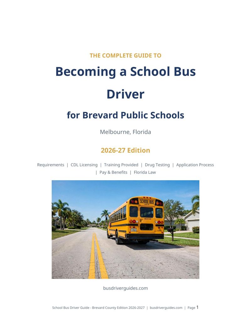 Brevard County School Bus Driver Guide cover