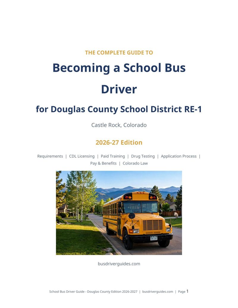 Douglas County School District RE-1 School Bus Driver Guide cover