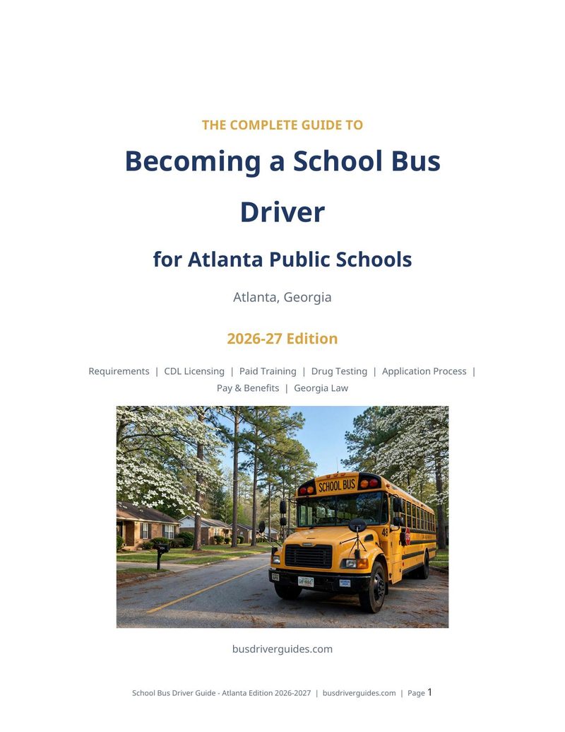 Atlanta Public Schools School Bus Driver Guide cover