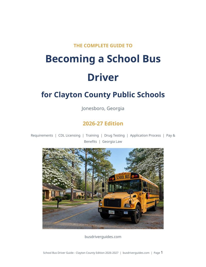 Clayton County Public Schools School Bus Driver Guide cover