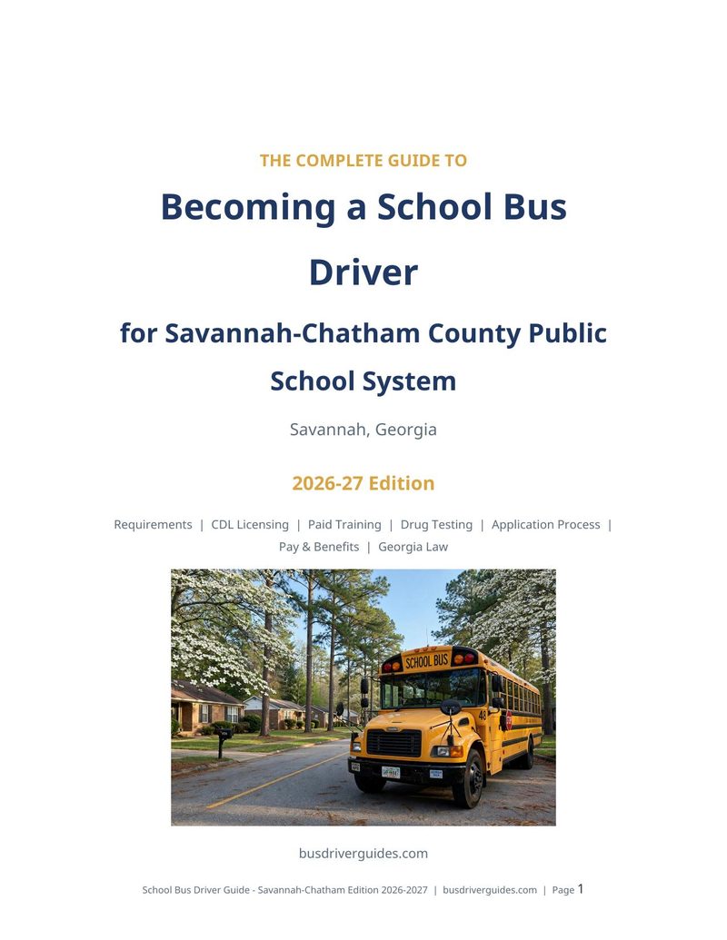 Savannah-Chatham County Public School System School Bus Driver Guide cover