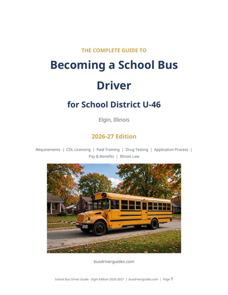 School District U-46 School Bus Driver Guide cover
