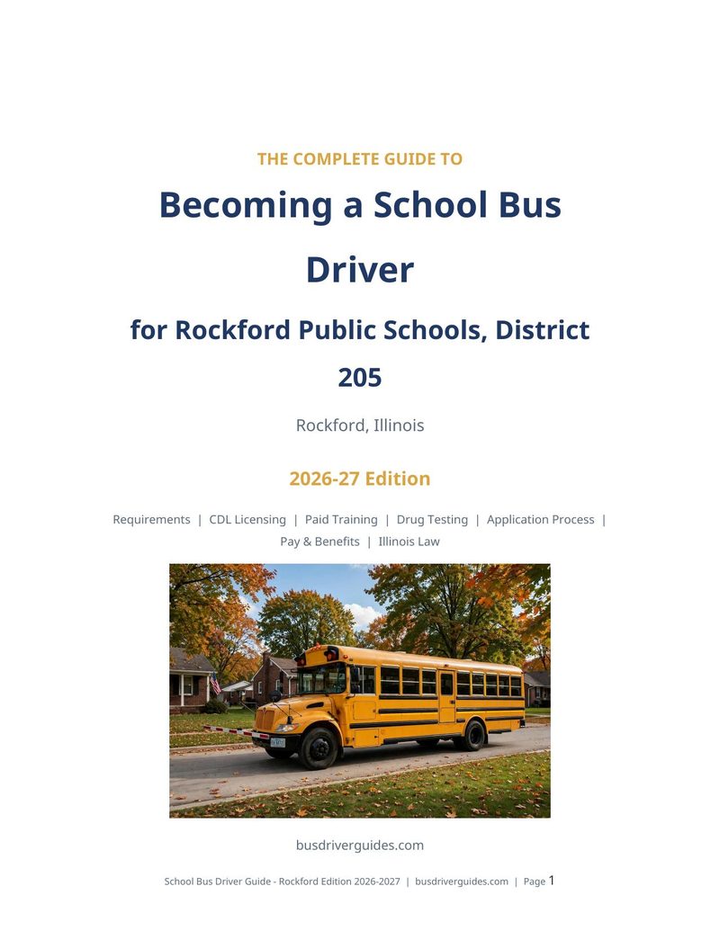 Rockford Public Schools, District 205 School Bus Driver Guide cover