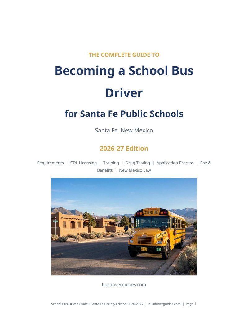 Santa Fe Public Schools School Bus Driver Guide cover