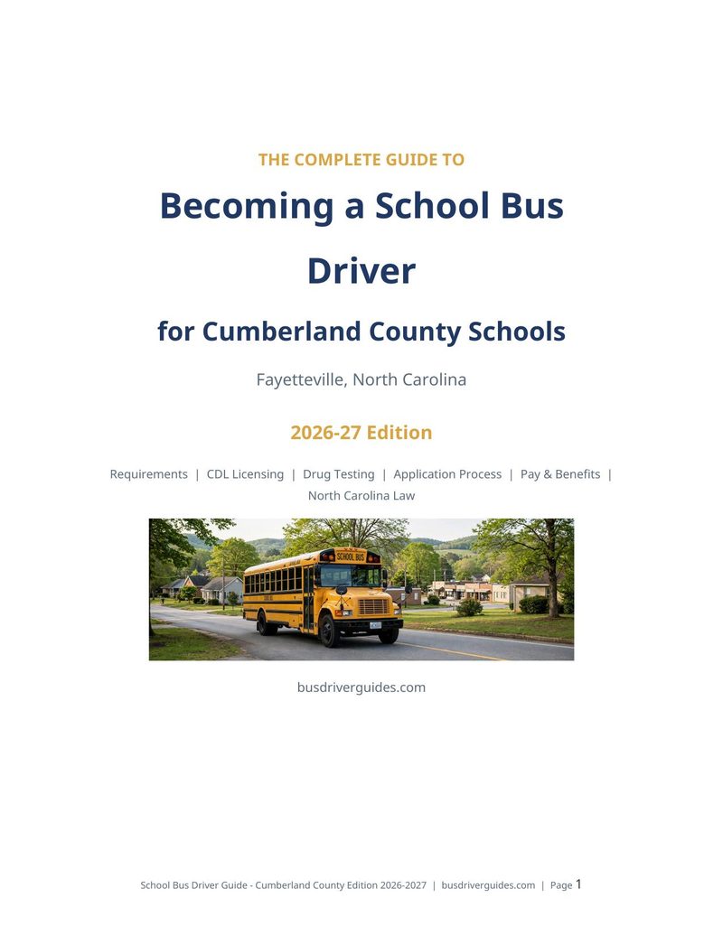 Cumberland County Schools School Bus Driver Guide cover