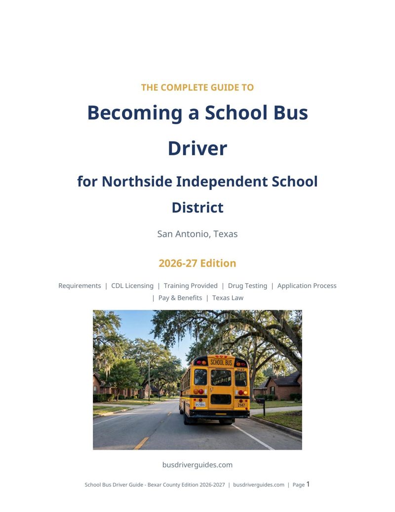 Northside ISD School Bus Driver Guide cover