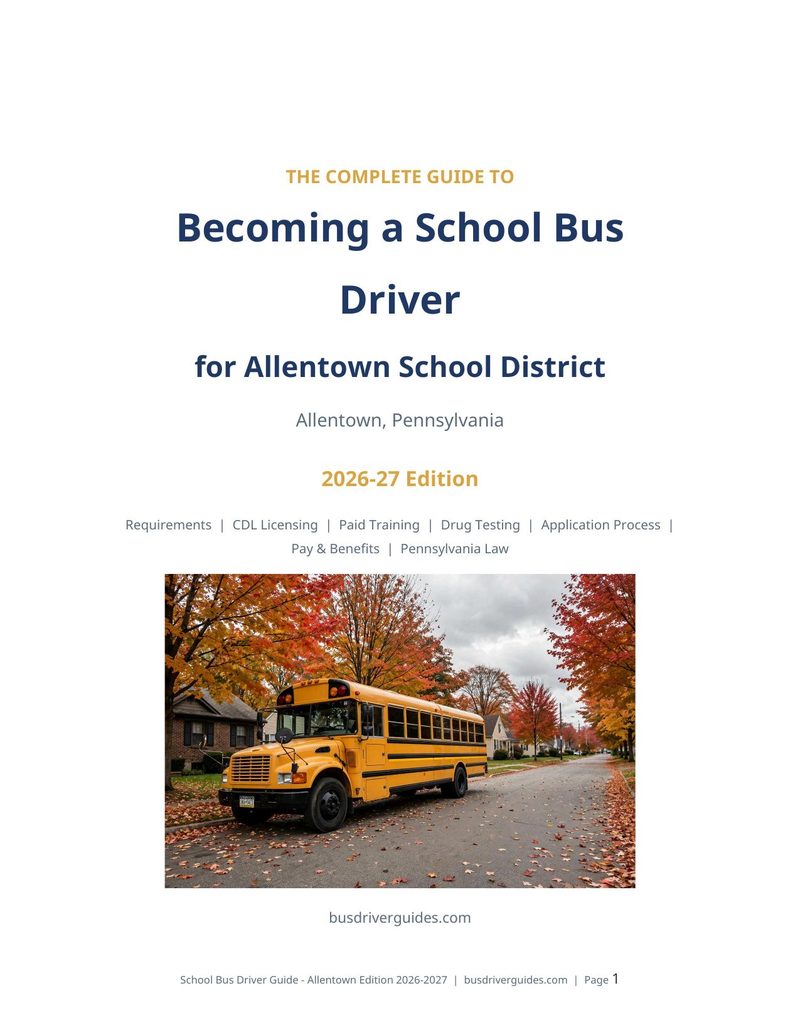 Allentown School District School Bus Driver Guide cover