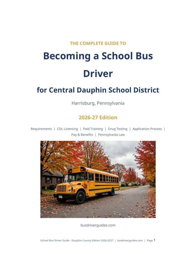 Central Dauphin School District School Bus Driver Guide cover