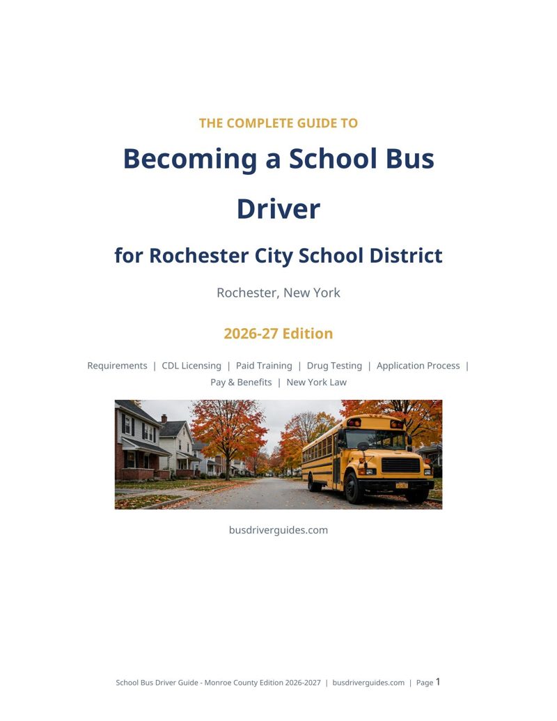 Rochester City School Bus Driver Guide cover