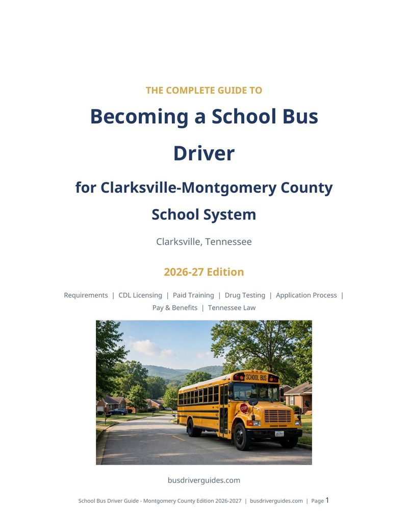 Clarksville-Montgomery County School System School Bus Driver Guide cover