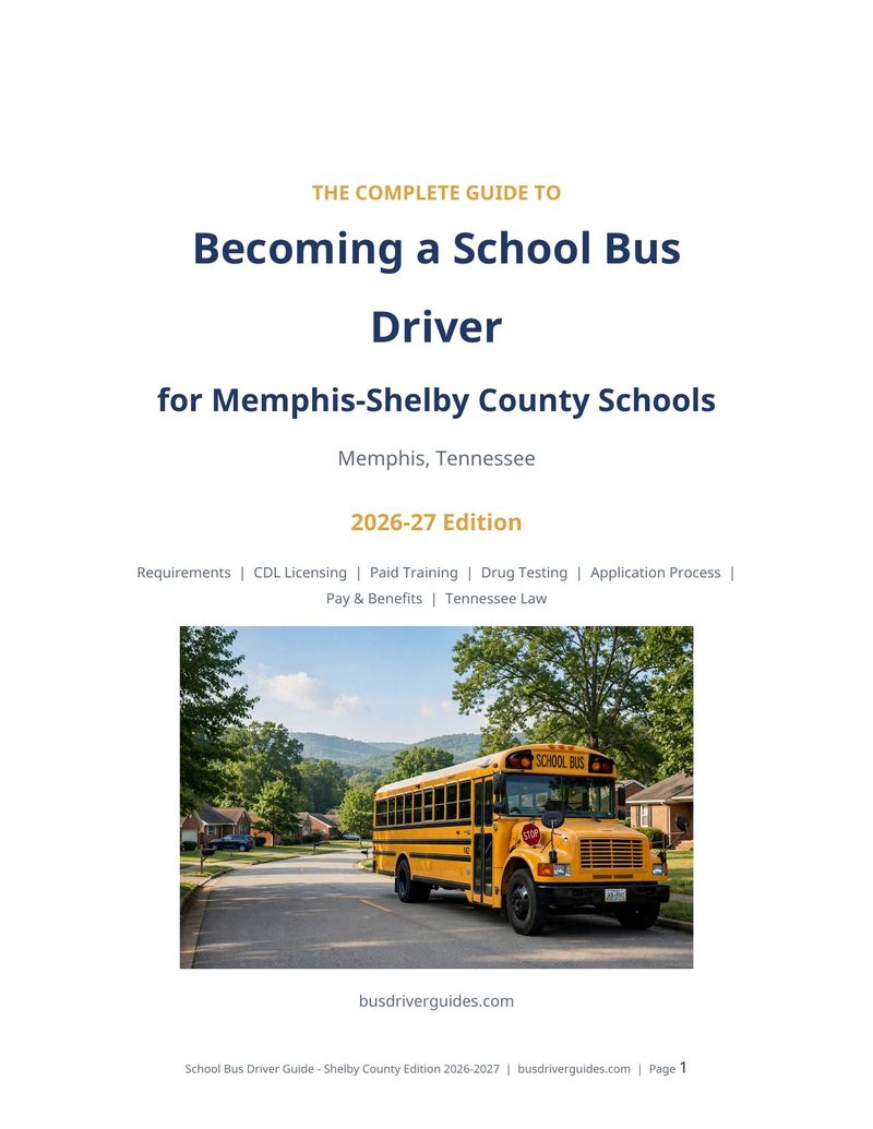 Memphis-Shelby County Schools School Bus Driver Guide cover