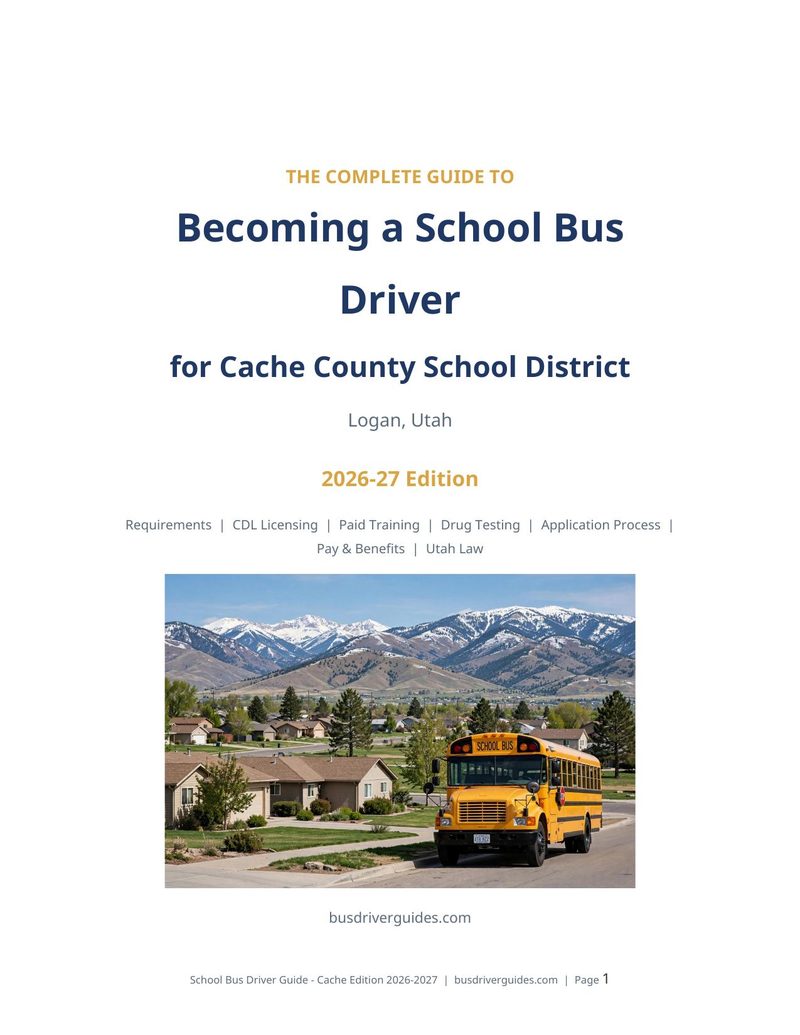 Cache County School District School Bus Driver Guide cover