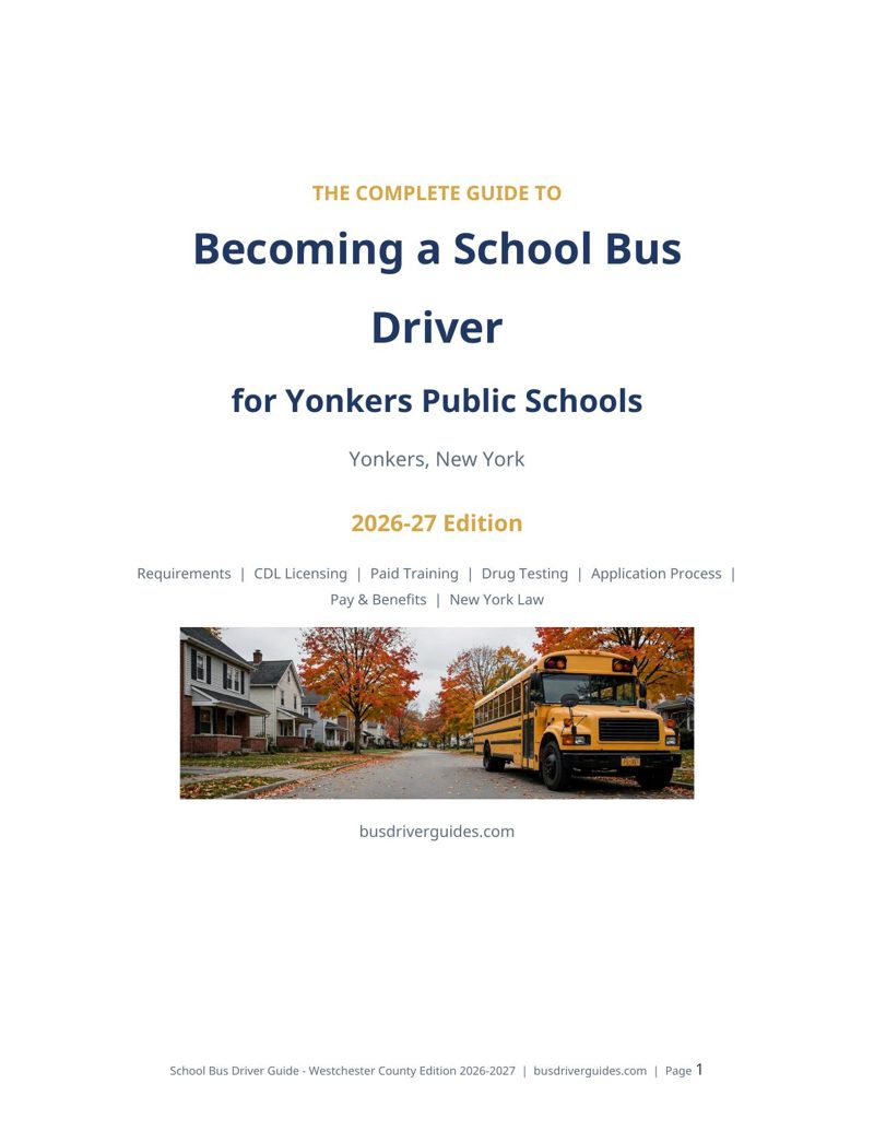 Yonkers School Bus Driver Guide cover